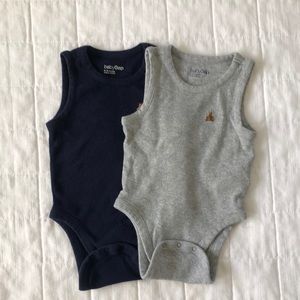Set of Blue and Gray Baby Gap Tanks